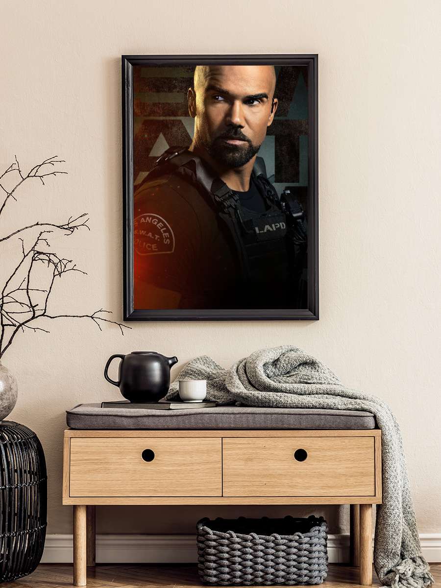 S.W.A.T. Dizi Tablo Siyah Çerçeveli Dizi Poster Duvar Tablo