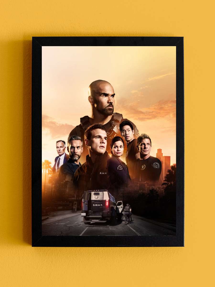 S.W.A.T. Dizi Tablo Siyah Çerçeveli Dizi Poster Duvar Tablo