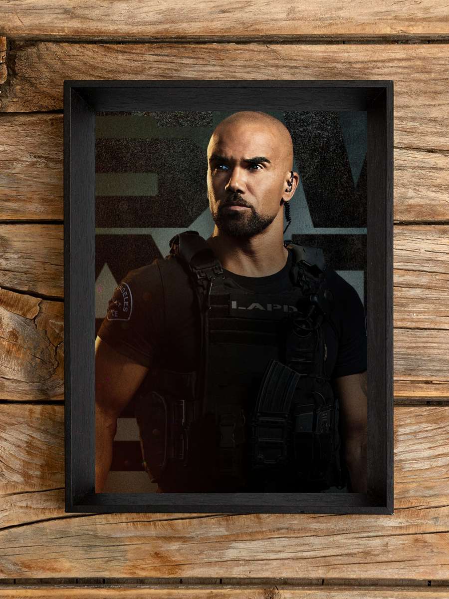 S.W.A.T. Dizi Tablo Siyah Çerçeveli Dizi Poster Duvar Tablo