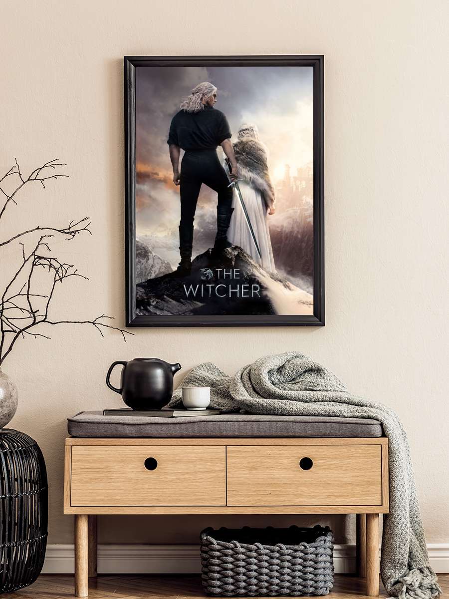 The Witcher Dizi Tablo Siyah Çerçeveli Dizi Poster Duvar Tablo