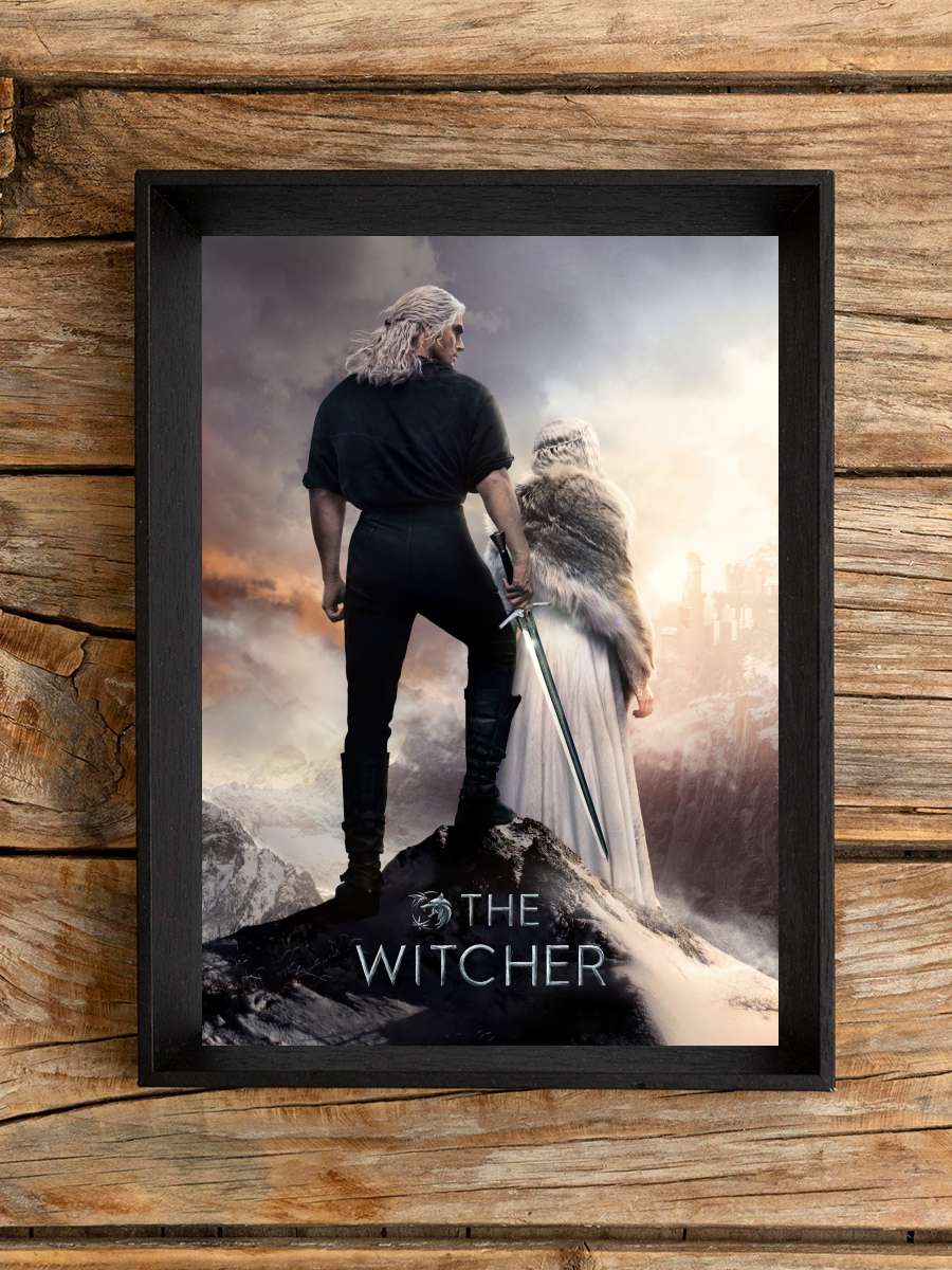 The Witcher Dizi Tablo Siyah Çerçeveli Dizi Poster Duvar Tablo