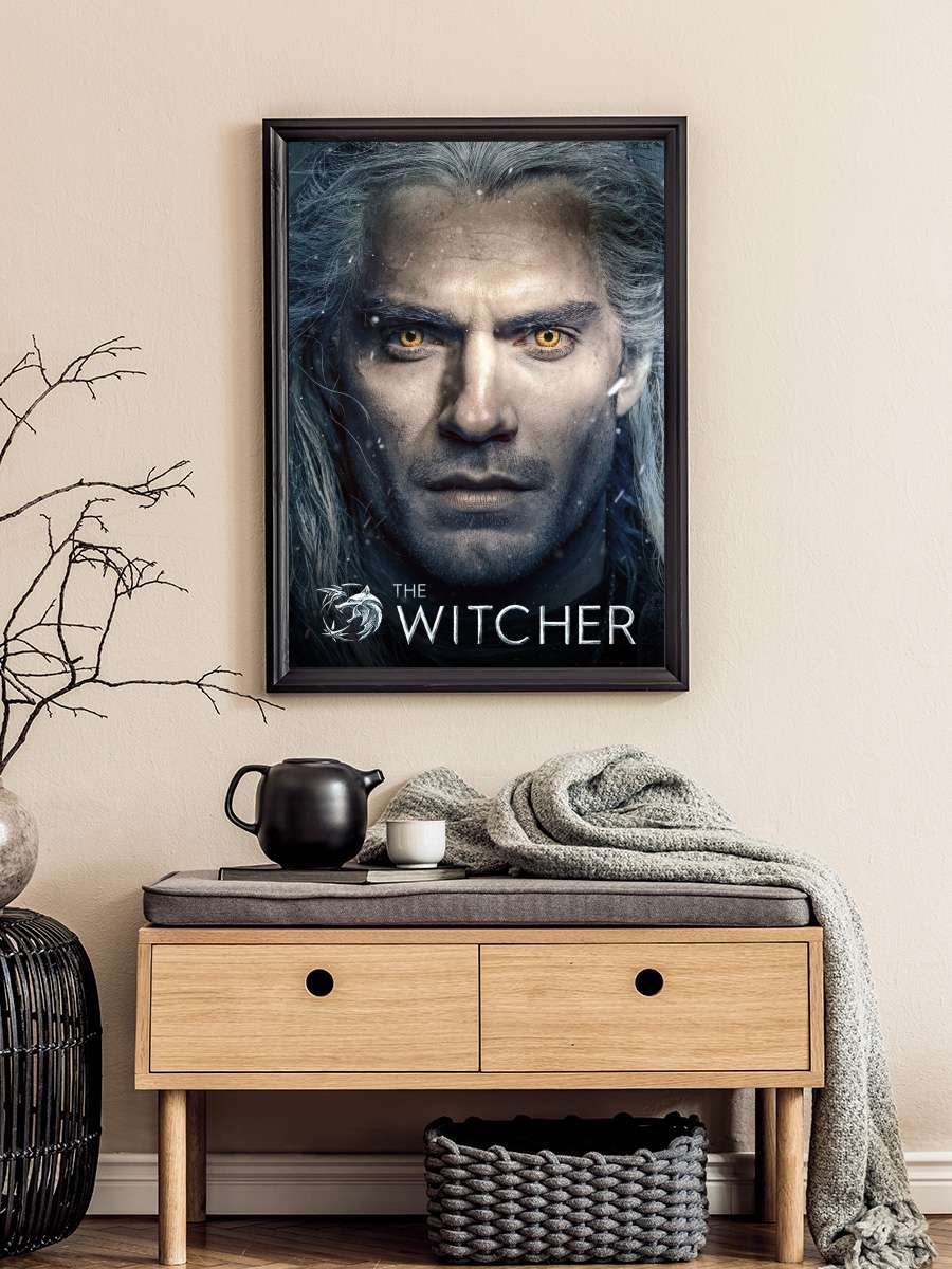 The Witcher Dizi Tablo Siyah Çerçeveli Dizi Poster Duvar Tablo