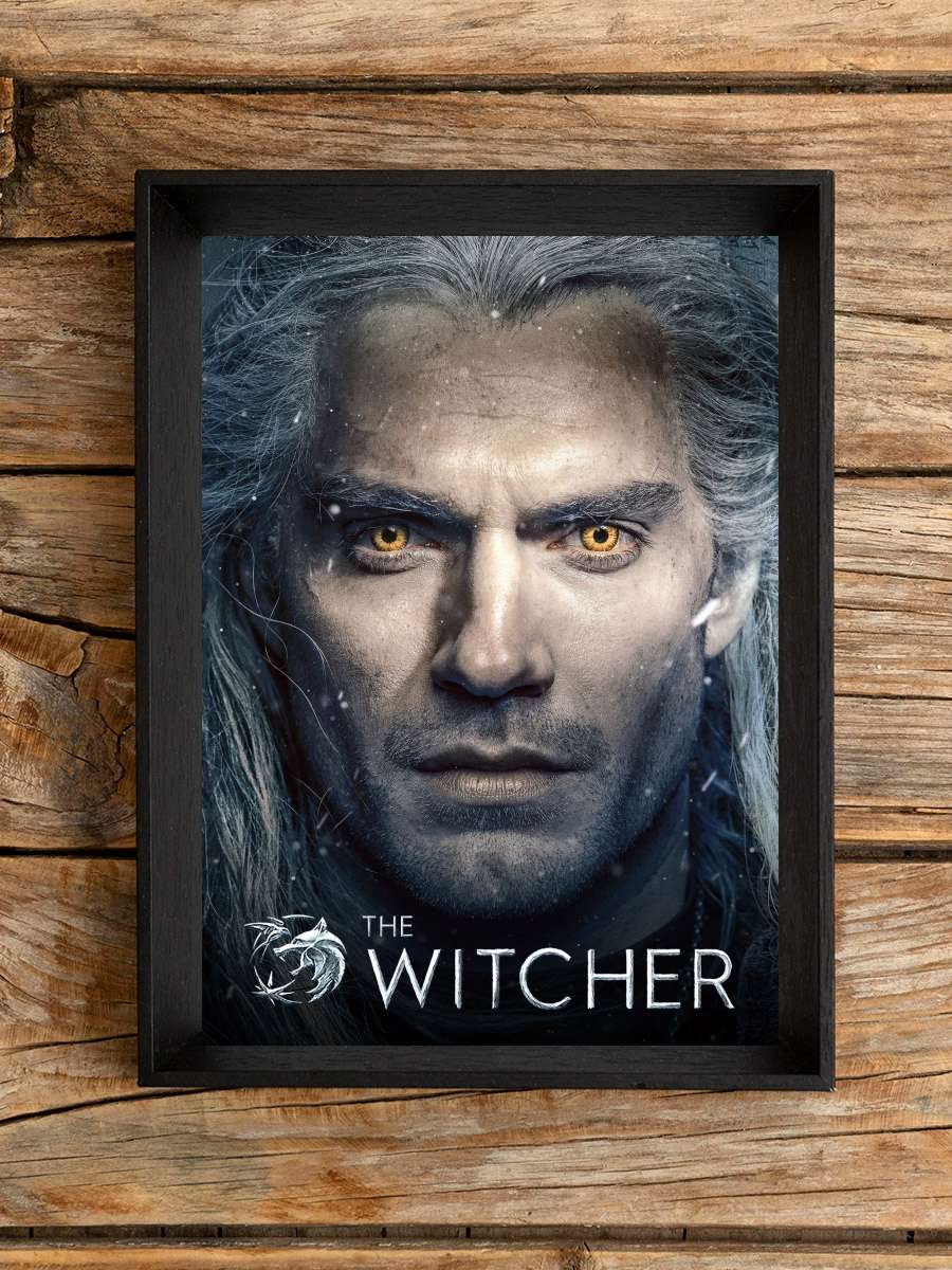 The Witcher Dizi Tablo Siyah Çerçeveli Dizi Poster Duvar Tablo