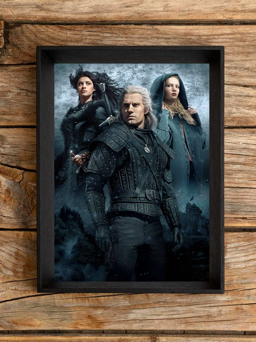 The Witcher Dizi Tablo Siyah Çerçeveli Dizi Poster Duvar Tablo