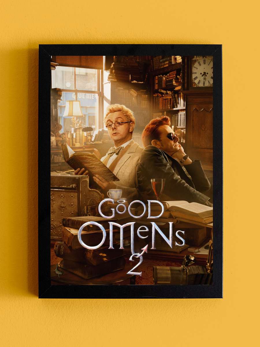 Good Omens Dizi Tablo Siyah Çerçeveli Dizi Poster Duvar Tablo