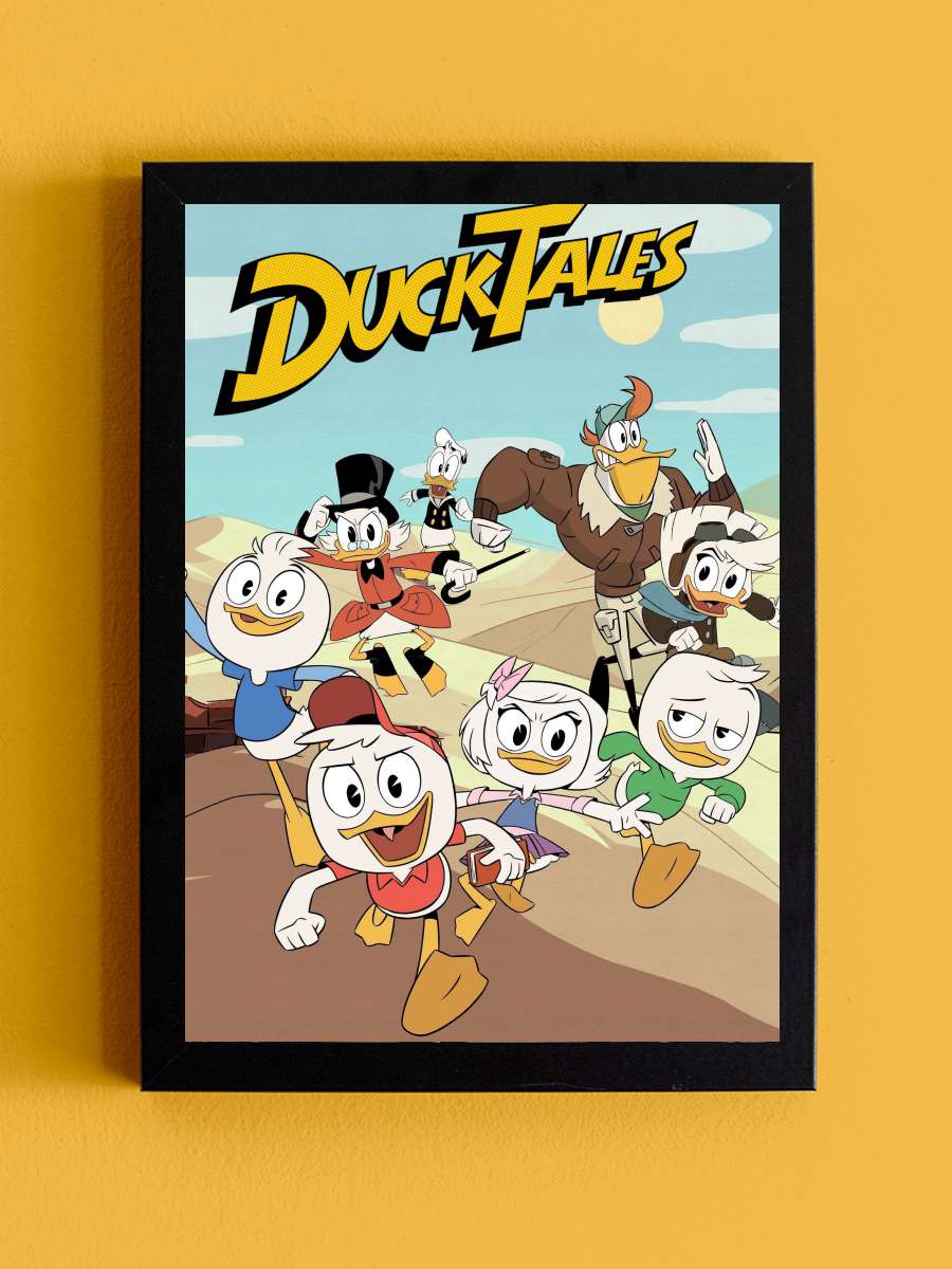 DuckTales Dizi Tablo Siyah Çerçeveli Dizi Poster Duvar Tablo