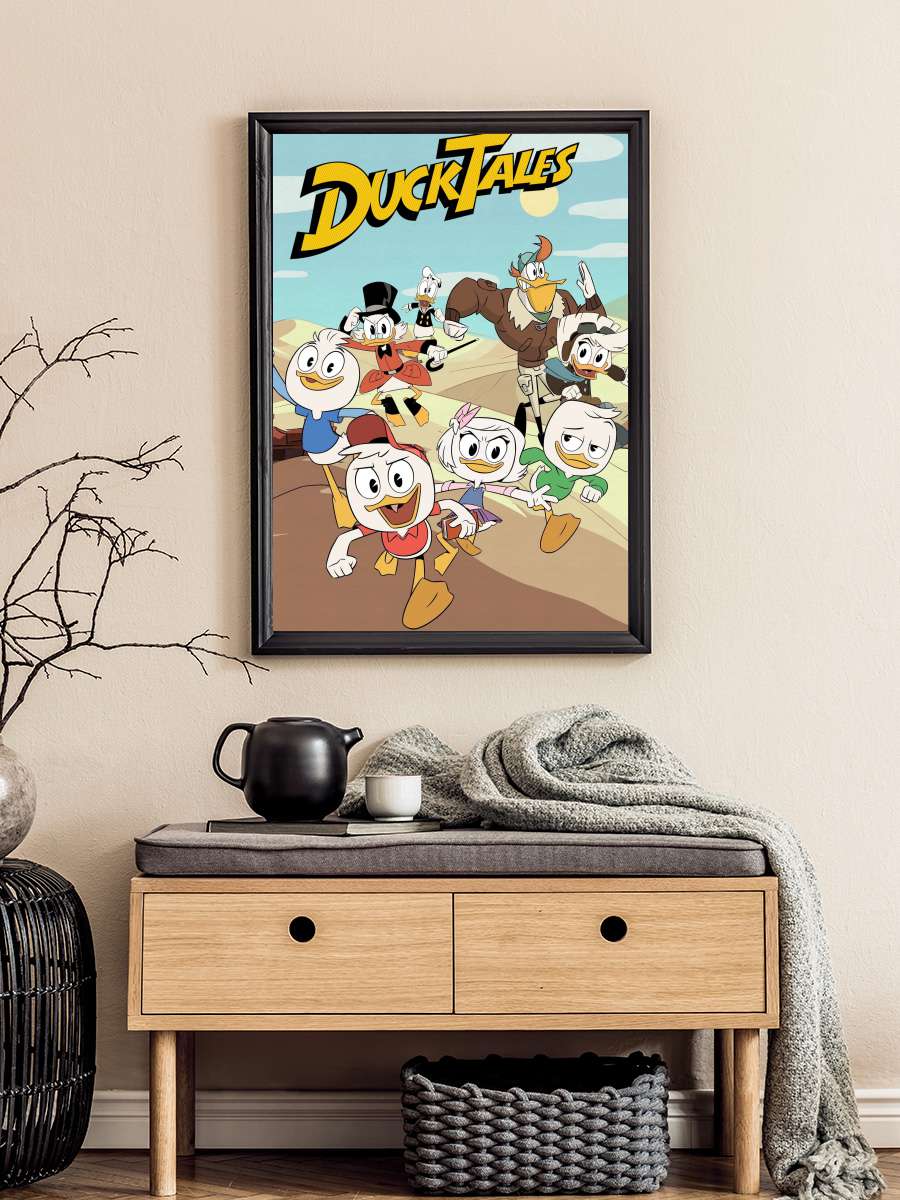 DuckTales Dizi Tablo Siyah Çerçeveli Dizi Poster Duvar Tablo