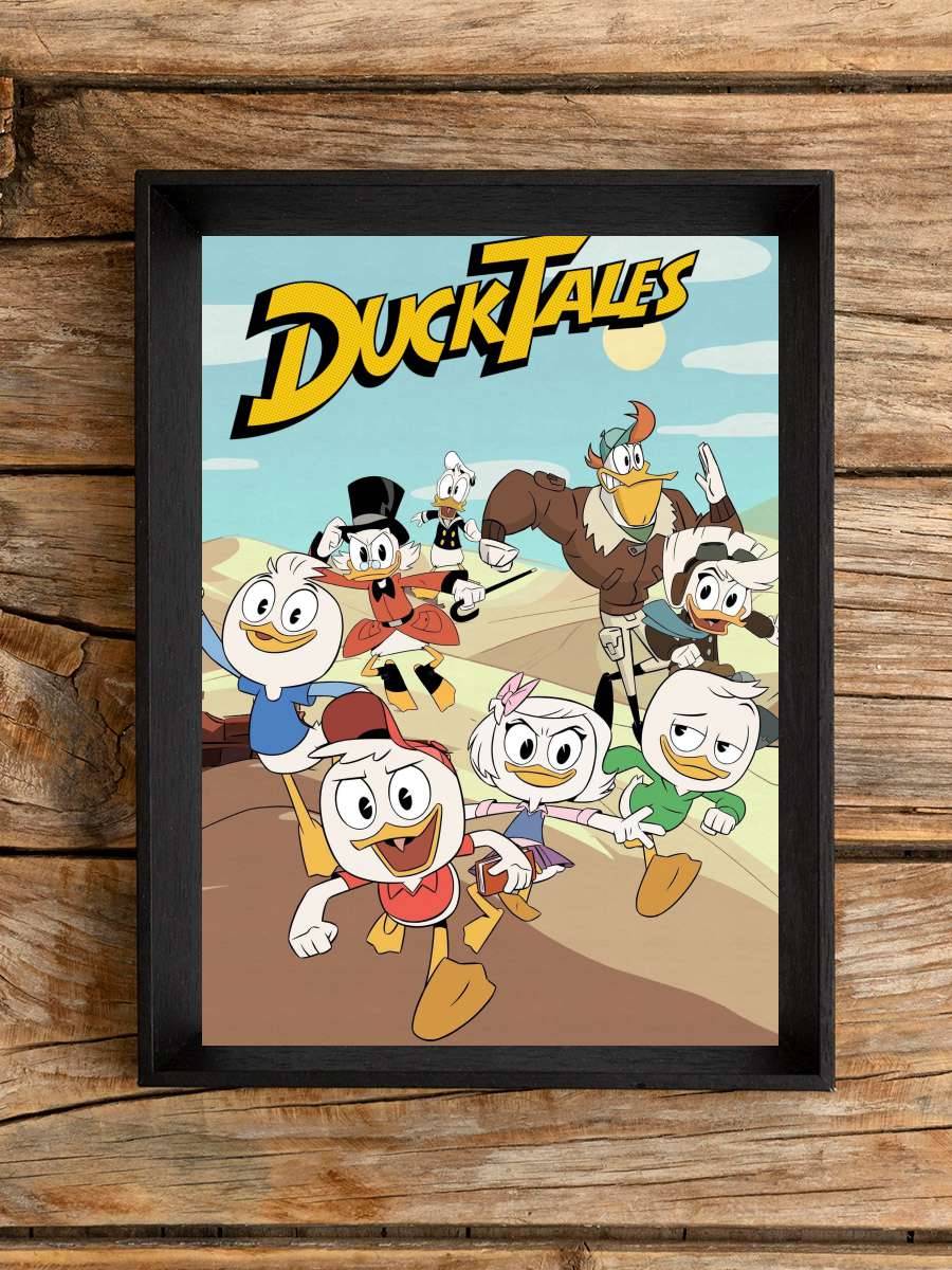 DuckTales Dizi Tablo Siyah Çerçeveli Dizi Poster Duvar Tablo