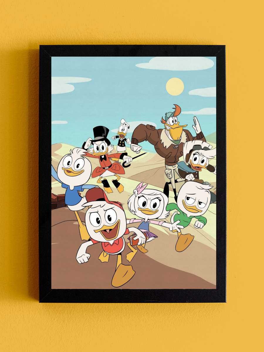 DuckTales Dizi Tablo Siyah Çerçeveli Dizi Poster Duvar Tablo