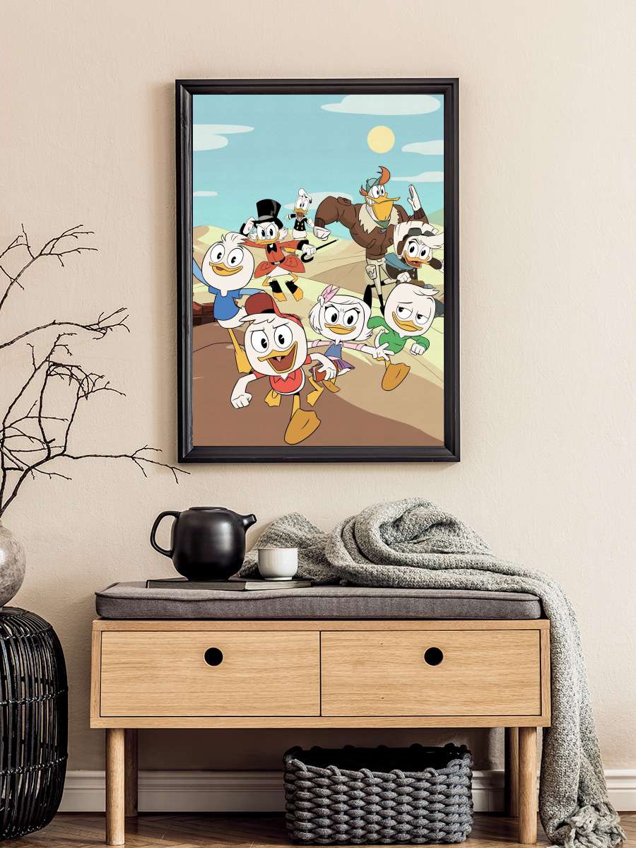 DuckTales Dizi Tablo Siyah Çerçeveli Dizi Poster Duvar Tablo