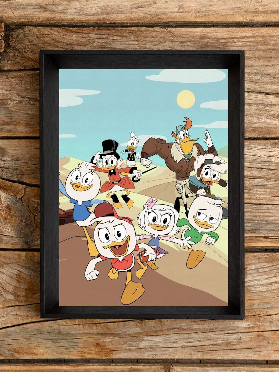 DuckTales Dizi Tablo Siyah Çerçeveli Dizi Poster Duvar Tablo