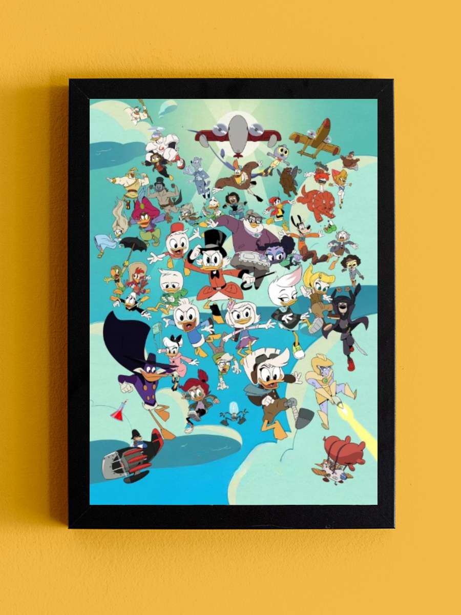 DuckTales Dizi Tablo Siyah Çerçeveli Dizi Poster Duvar Tablo