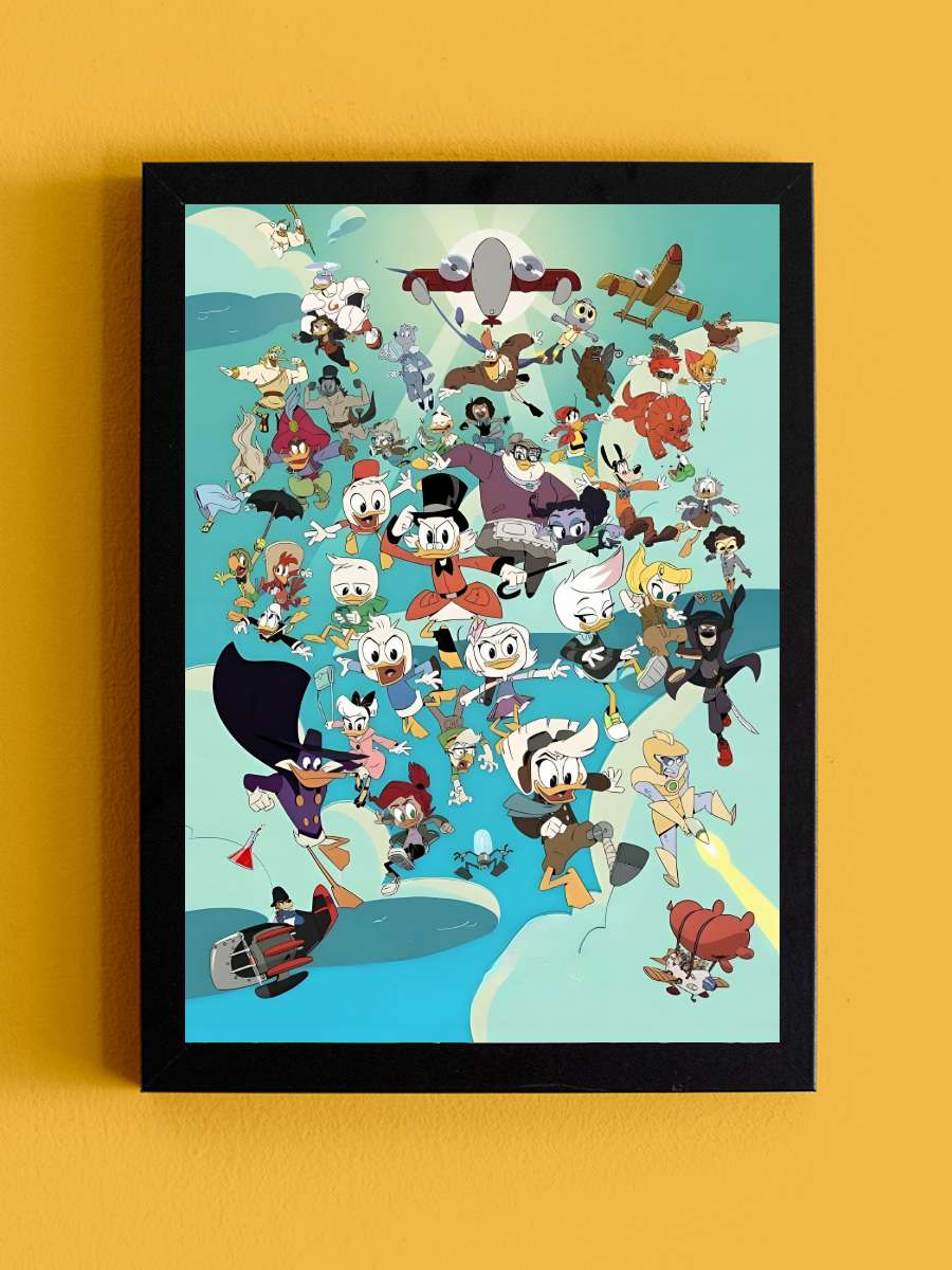 DuckTales Dizi Tablo Siyah Çerçeveli Dizi Poster Duvar Tablo