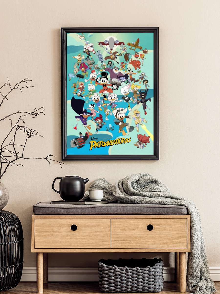 DuckTales Dizi Tablo Siyah Çerçeveli Dizi Poster Duvar Tablo