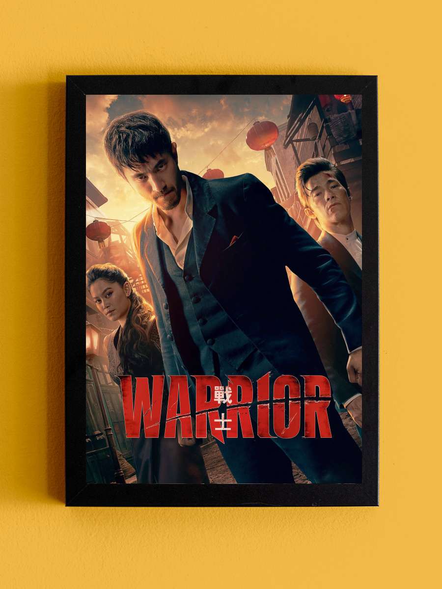 Warrior Dizi Tablo Siyah Çerçeveli Dizi Poster Duvar Tablo