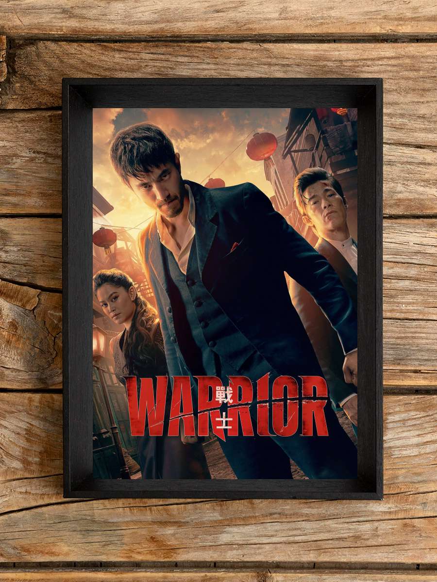 Warrior Dizi Tablo Siyah Çerçeveli Dizi Poster Duvar Tablo