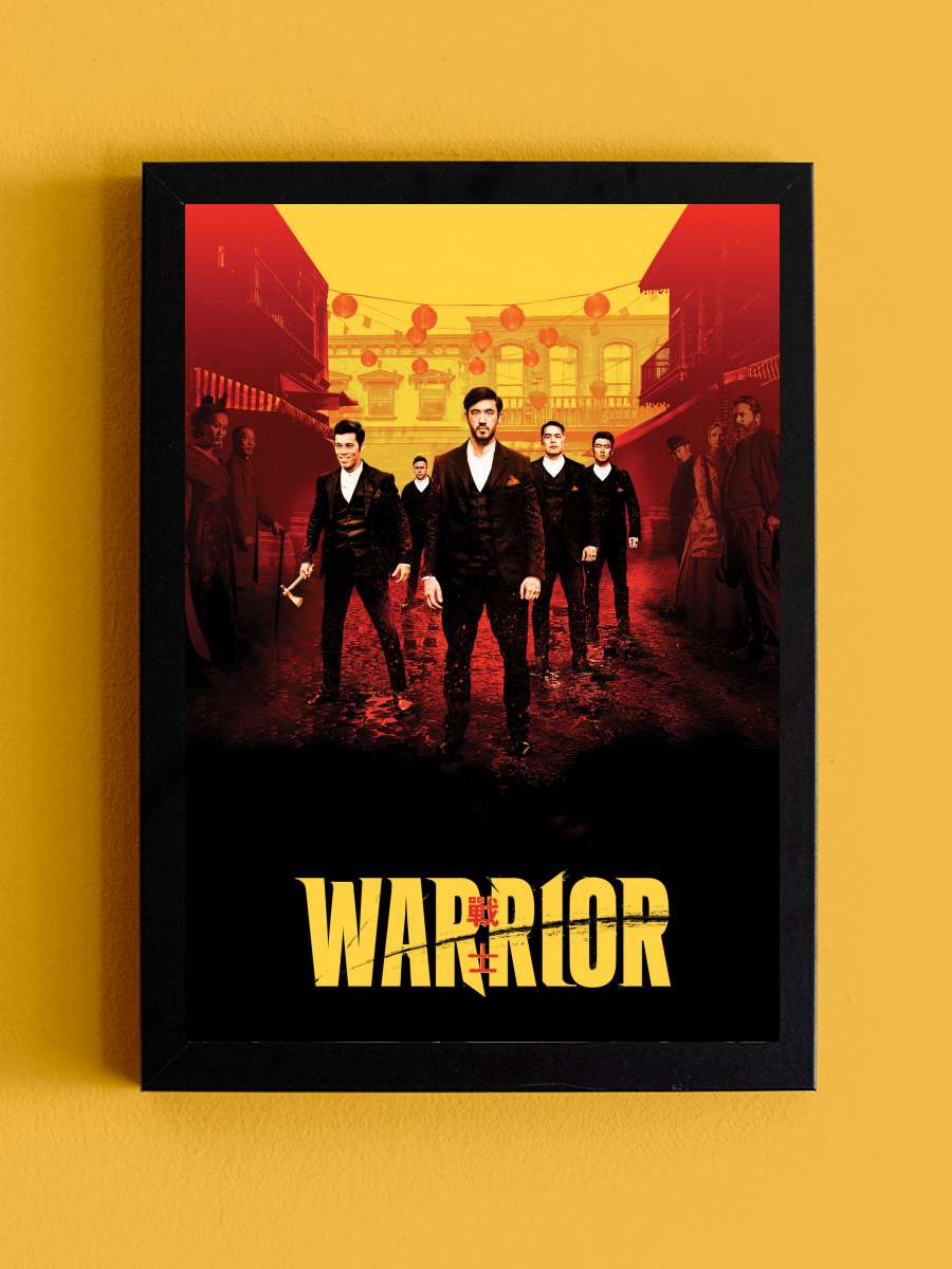 Warrior Dizi Tablo Siyah Çerçeveli Dizi Poster Duvar Tablo