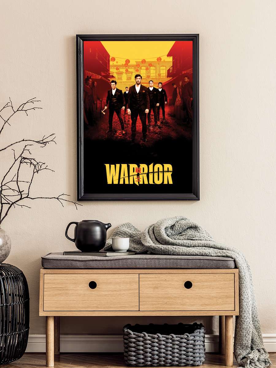 Warrior Dizi Tablo Siyah Çerçeveli Dizi Poster Duvar Tablo