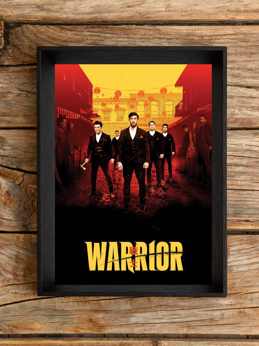 Warrior Dizi Tablo Siyah Çerçeveli Dizi Poster Duvar Tablo