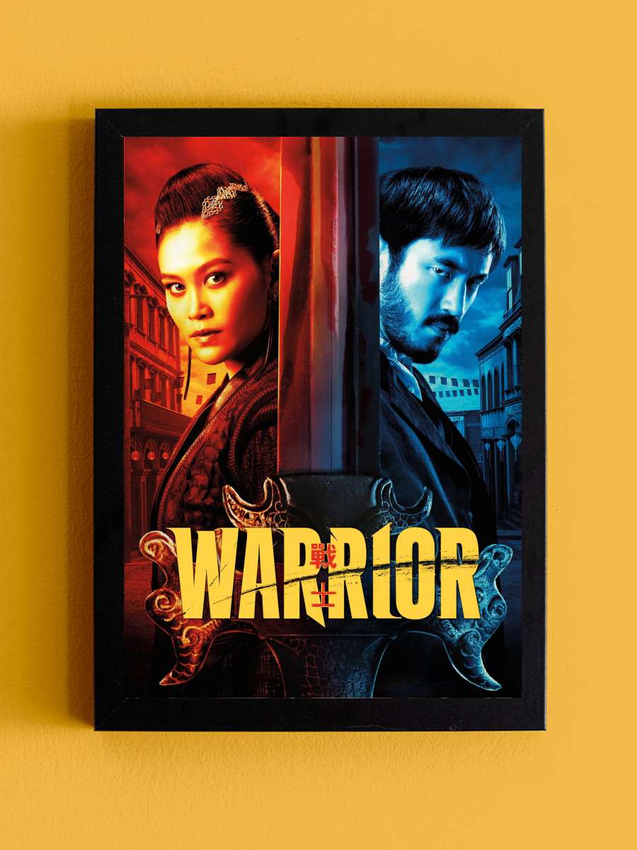 Warrior Dizi Tablo Siyah Çerçeveli Dizi Poster Duvar Tablo