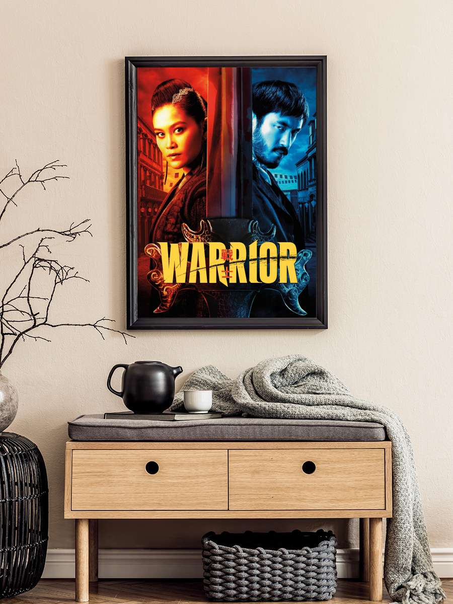 Warrior Dizi Tablo Siyah Çerçeveli Dizi Poster Duvar Tablo