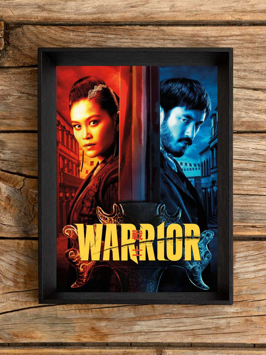 Warrior Dizi Tablo Siyah Çerçeveli Dizi Poster Duvar Tablo