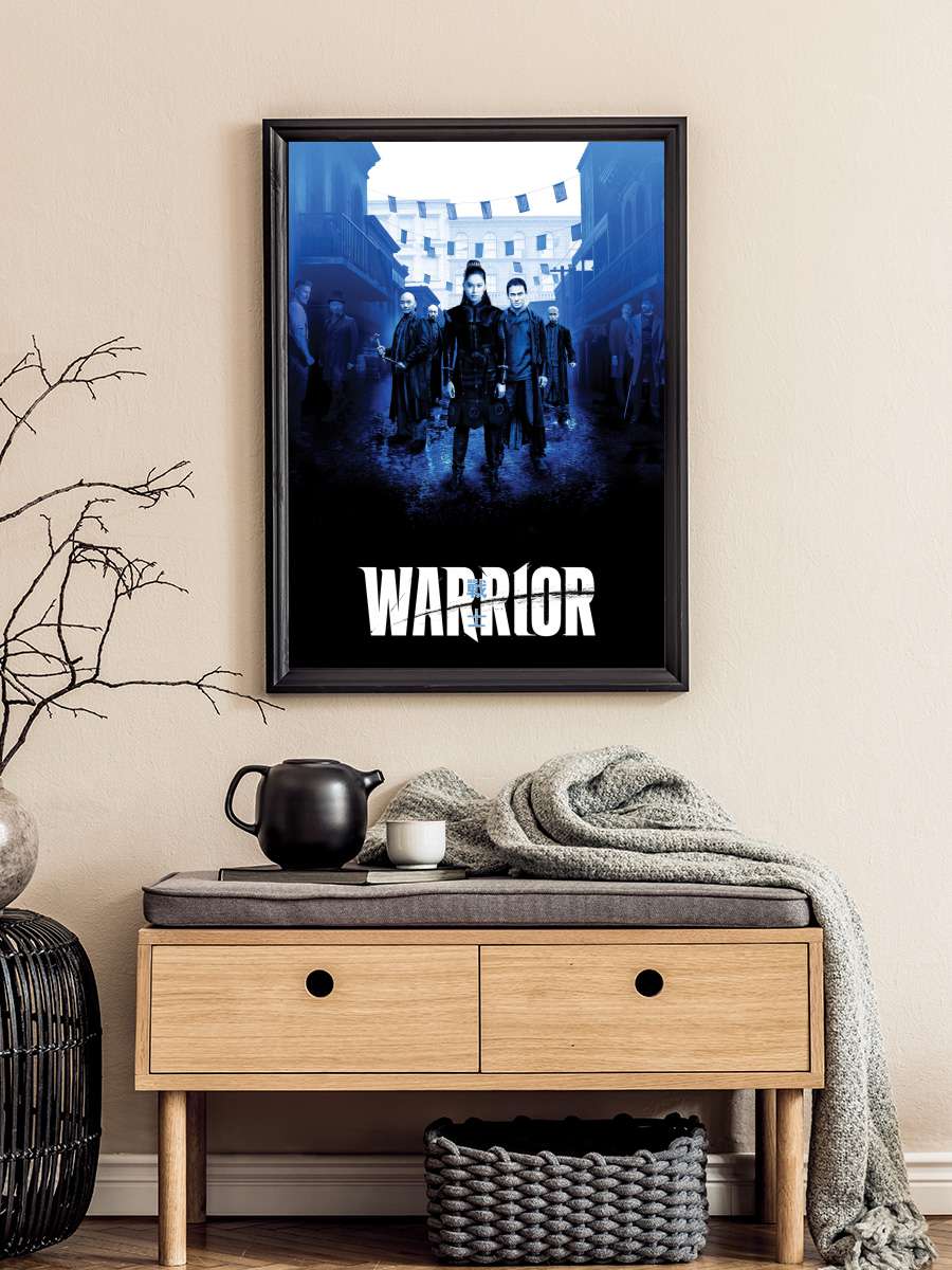 Warrior Dizi Tablo Siyah Çerçeveli Dizi Poster Duvar Tablo