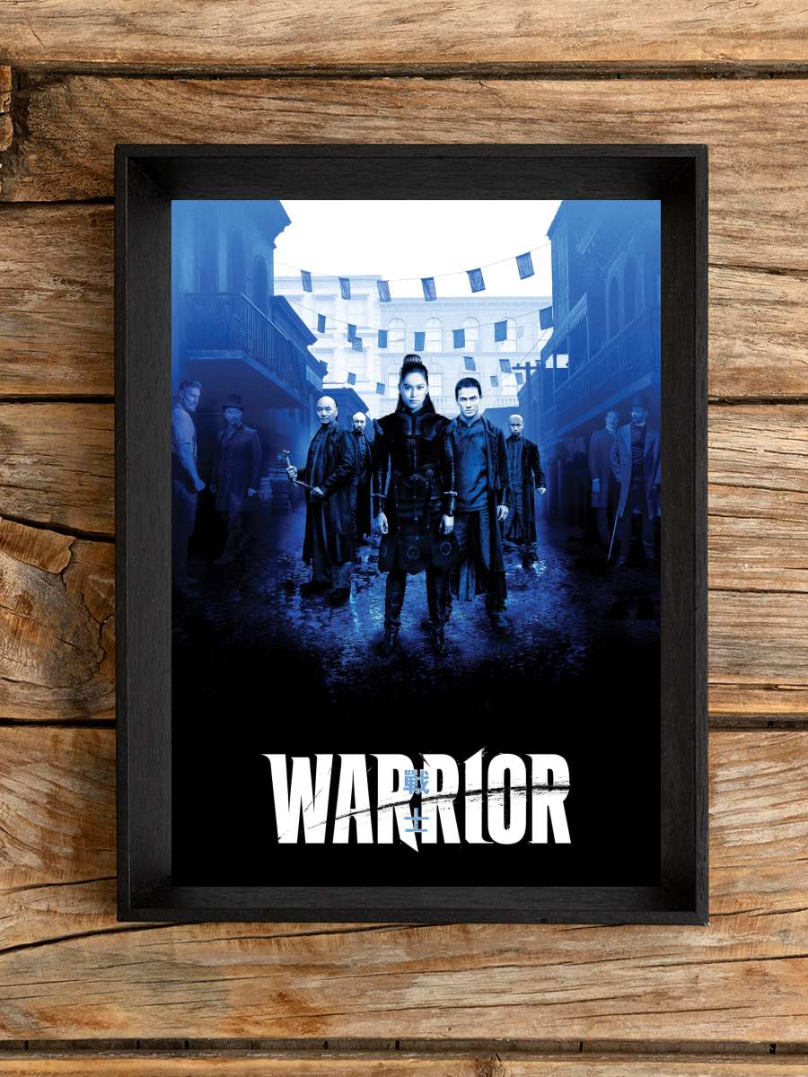 Warrior Dizi Tablo Siyah Çerçeveli Dizi Poster Duvar Tablo