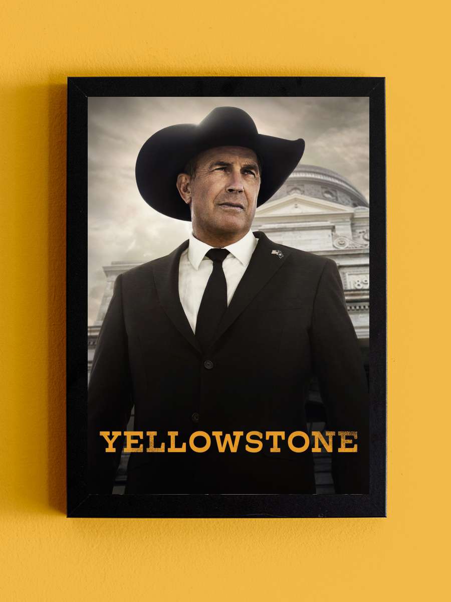 Yellowstone Dizi Tablo Siyah Çerçeveli Dizi Poster Duvar Tablo