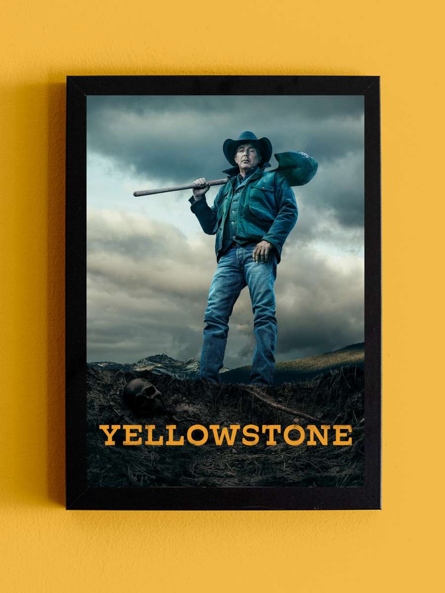 Yellowstone Dizi Tablo Siyah Çerçeveli Dizi Poster Duvar Tablo