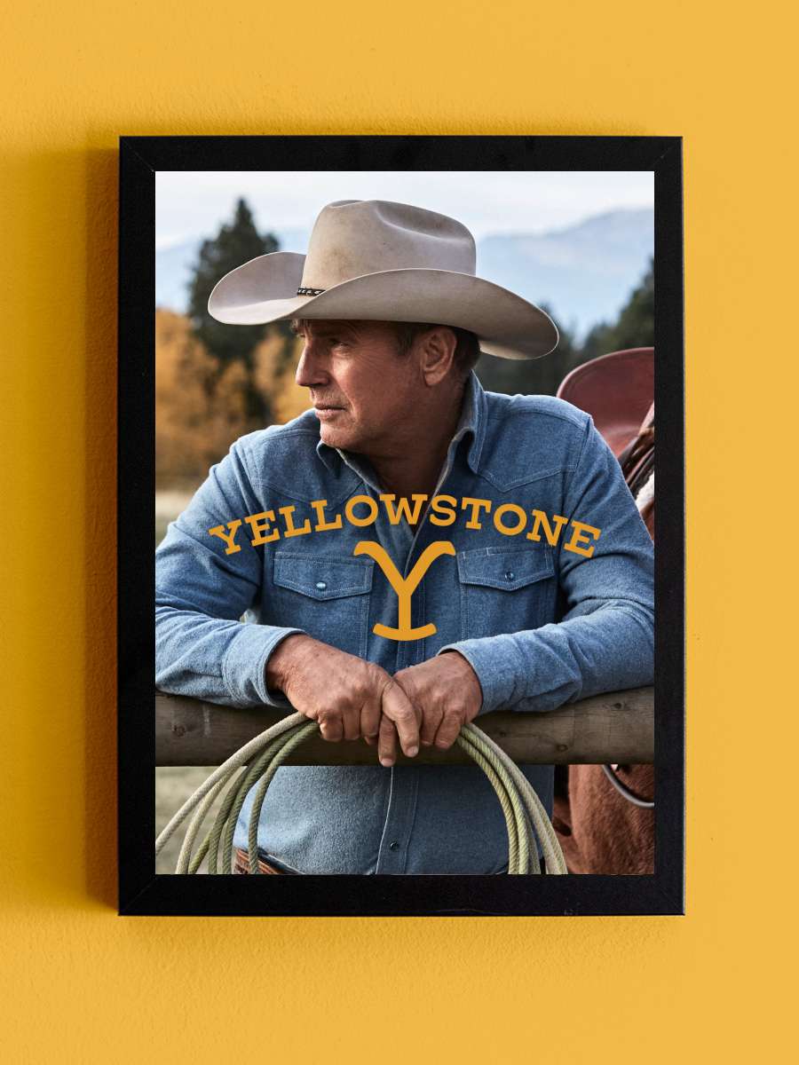 Yellowstone Dizi Tablo Siyah Çerçeveli Dizi Poster Duvar Tablo