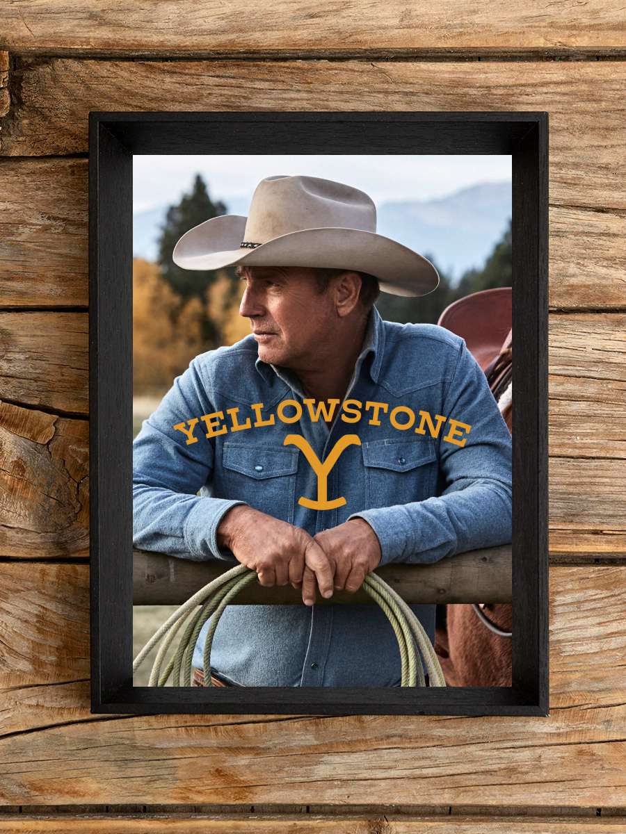 Yellowstone Dizi Tablo Siyah Çerçeveli Dizi Poster Duvar Tablo