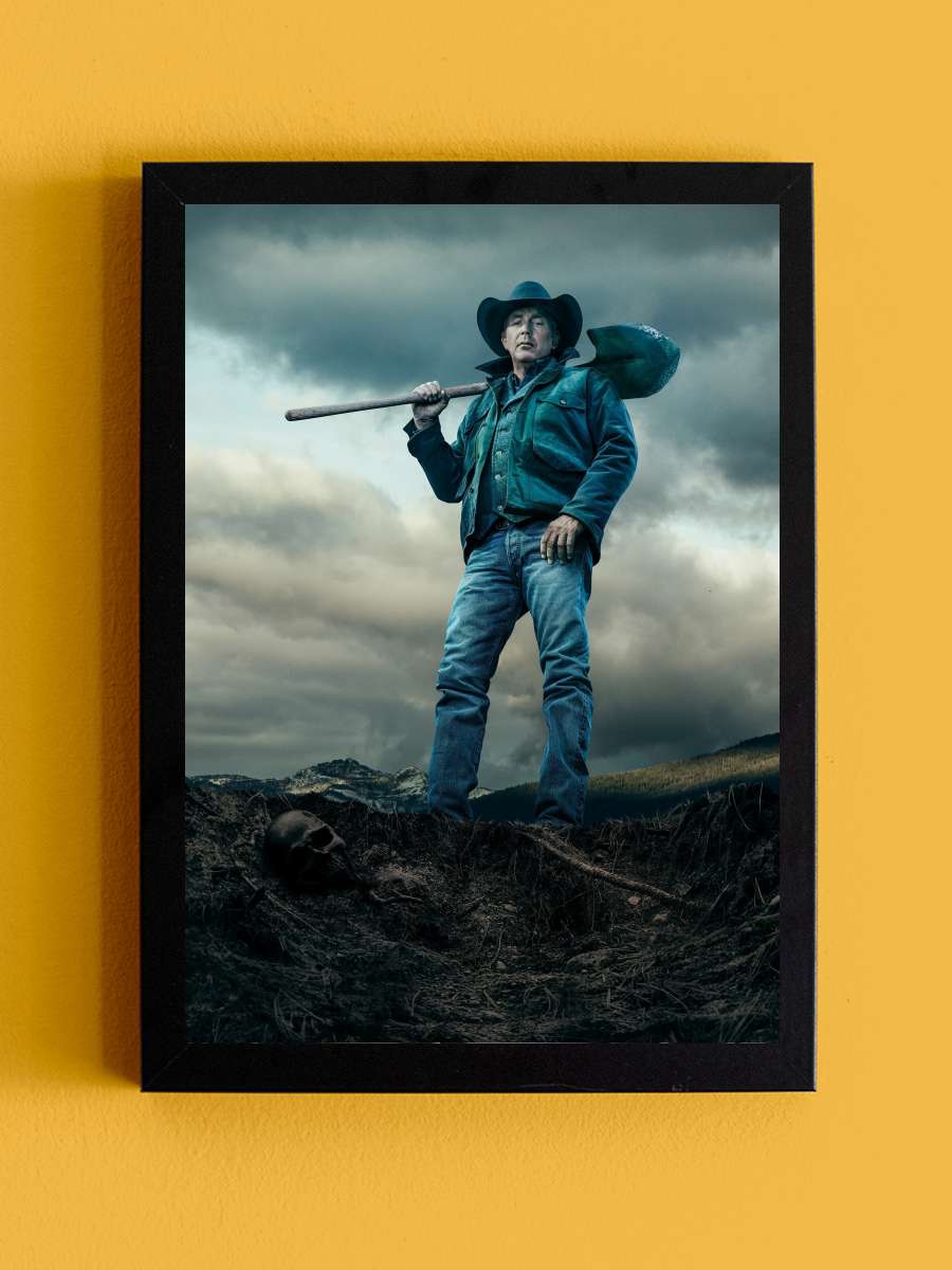 Yellowstone Dizi Tablo Siyah Çerçeveli Dizi Poster Duvar Tablo