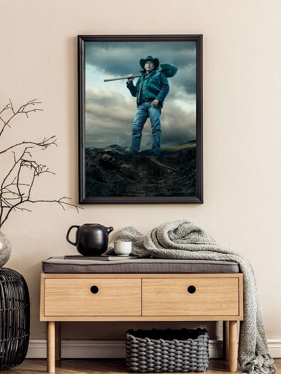 Yellowstone Dizi Tablo Siyah Çerçeveli Dizi Poster Duvar Tablo