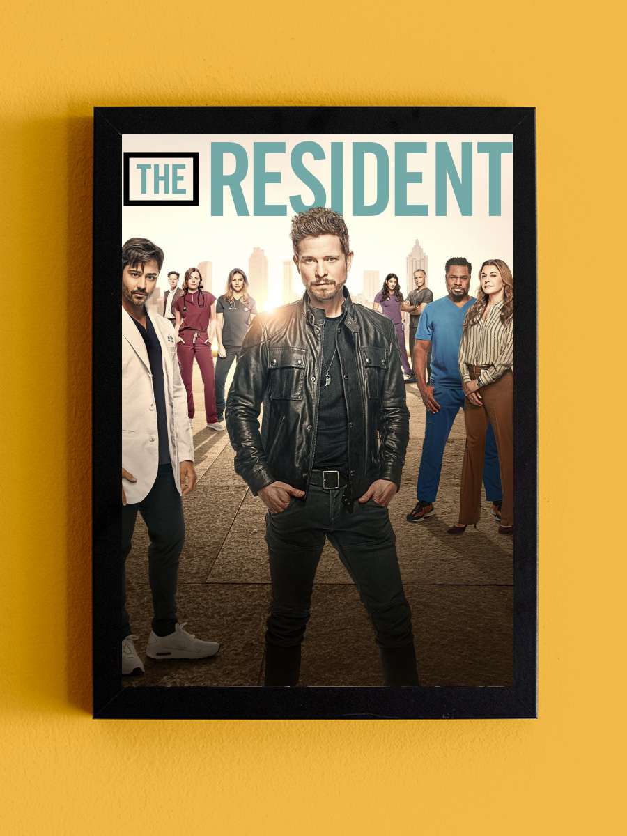 The Resident Dizi Tablo Siyah Çerçeveli Dizi Poster Duvar Tablo