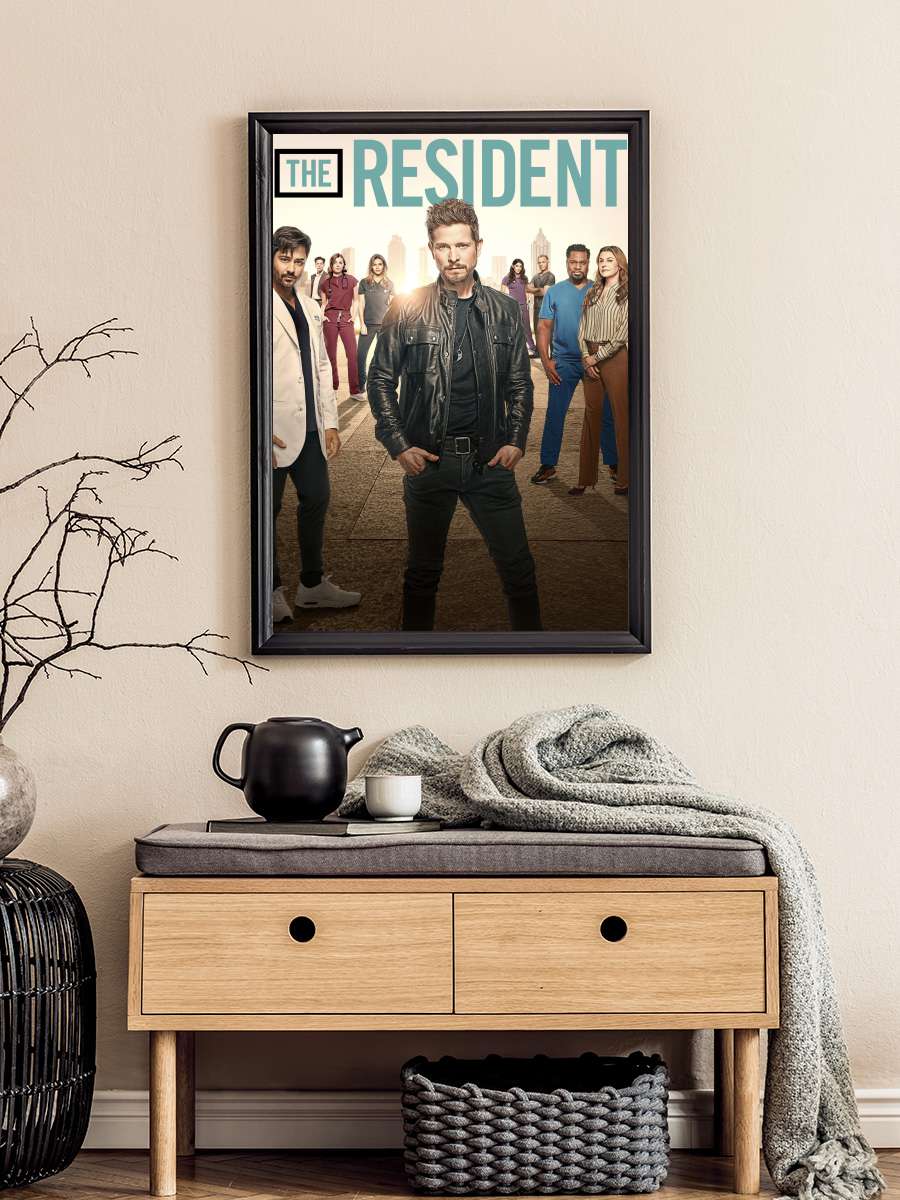 The Resident Dizi Tablo Siyah Çerçeveli Dizi Poster Duvar Tablo