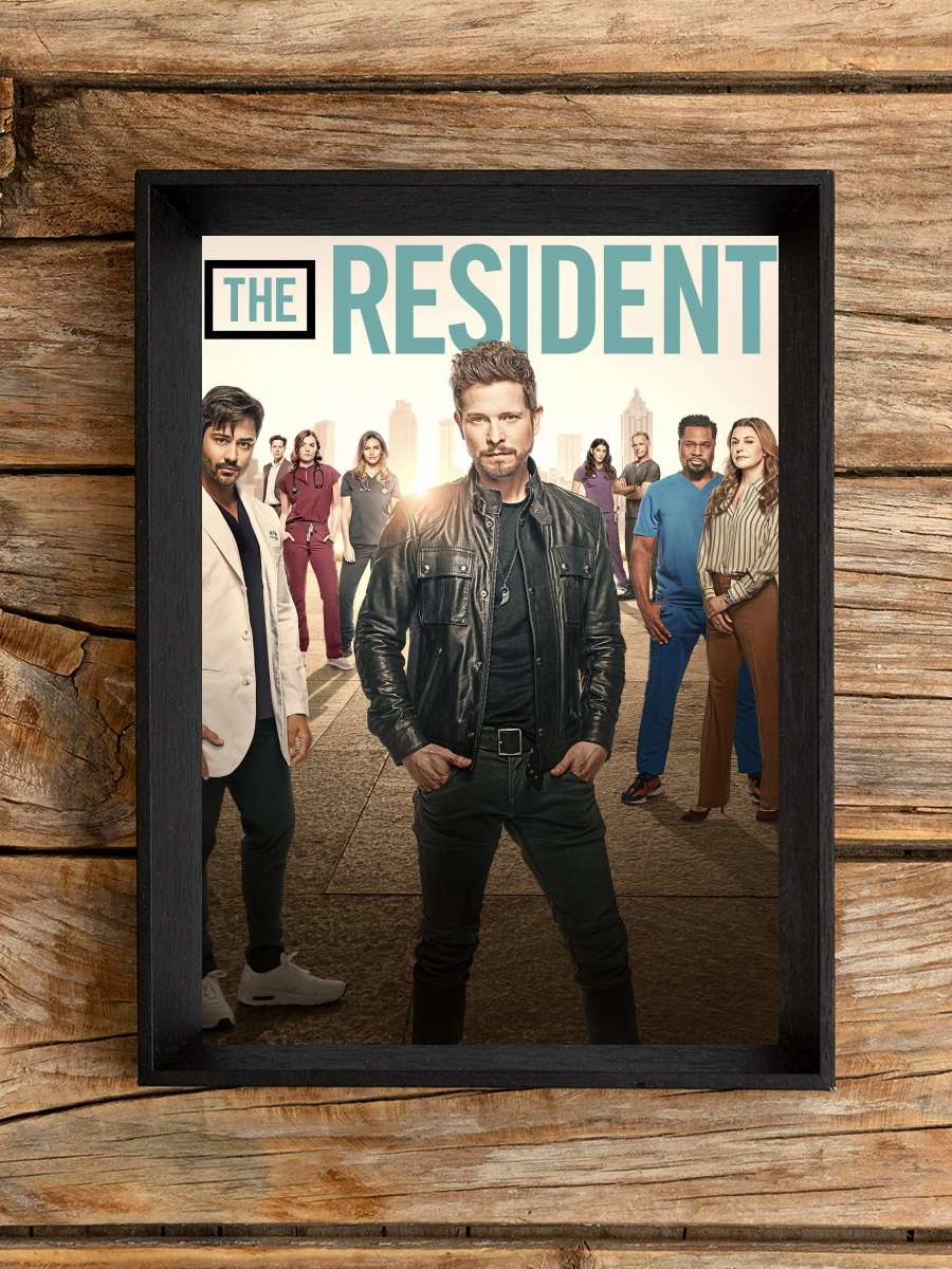 The Resident Dizi Tablo Siyah Çerçeveli Dizi Poster Duvar Tablo