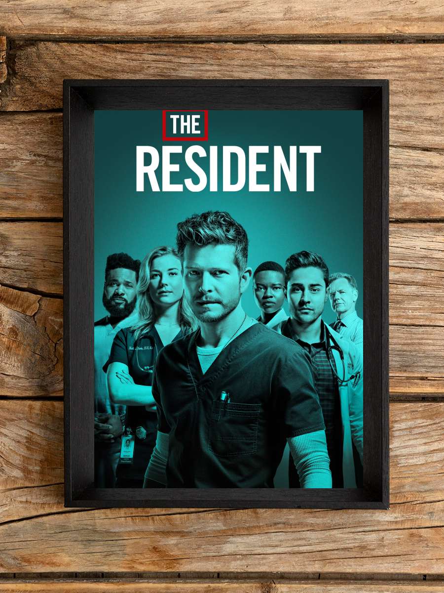 The Resident Dizi Tablo Siyah Çerçeveli Dizi Poster Duvar Tablo