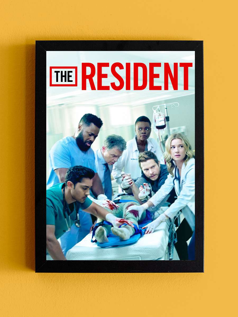 The Resident Dizi Tablo Siyah Çerçeveli Dizi Poster Duvar Tablo