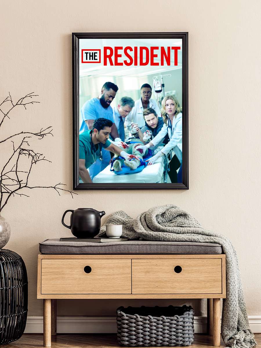 The Resident Dizi Tablo Siyah Çerçeveli Dizi Poster Duvar Tablo