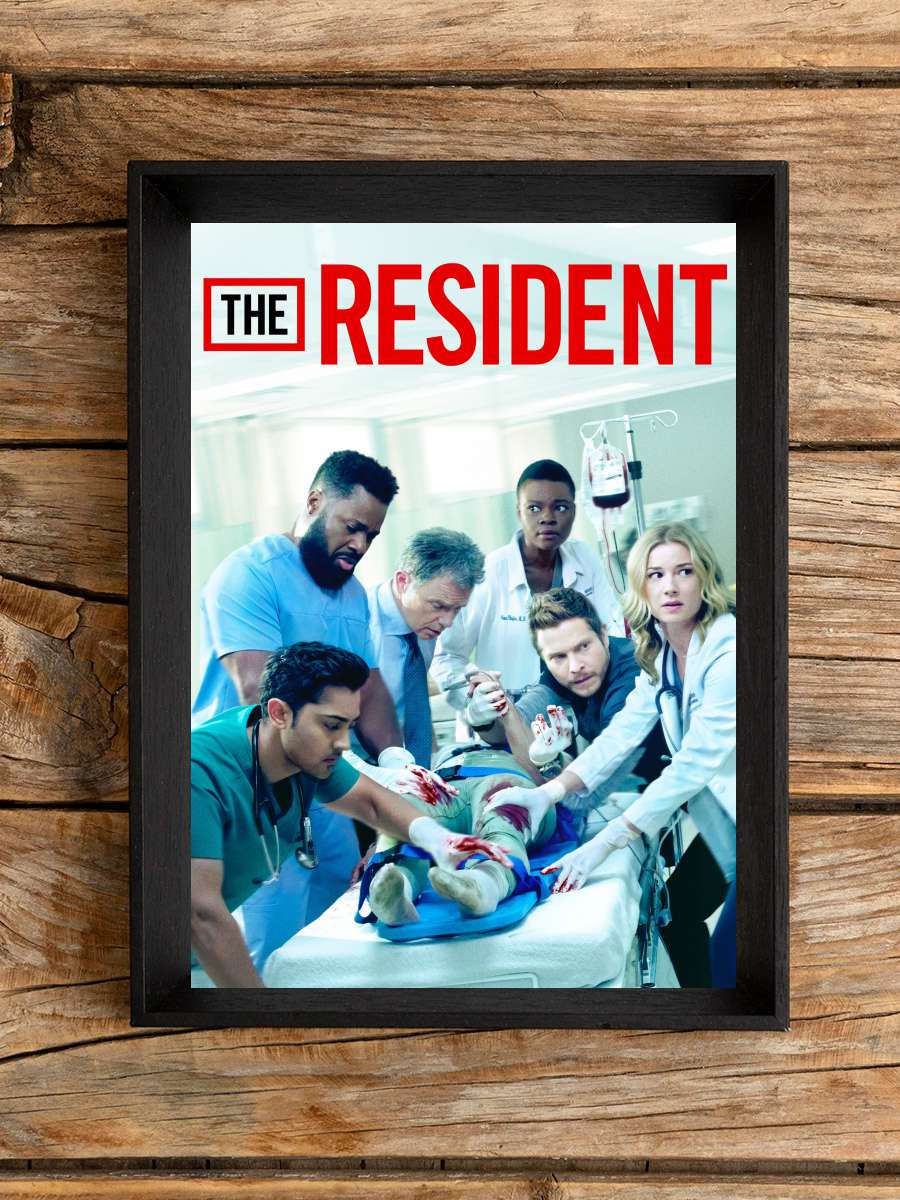 The Resident Dizi Tablo Siyah Çerçeveli Dizi Poster Duvar Tablo