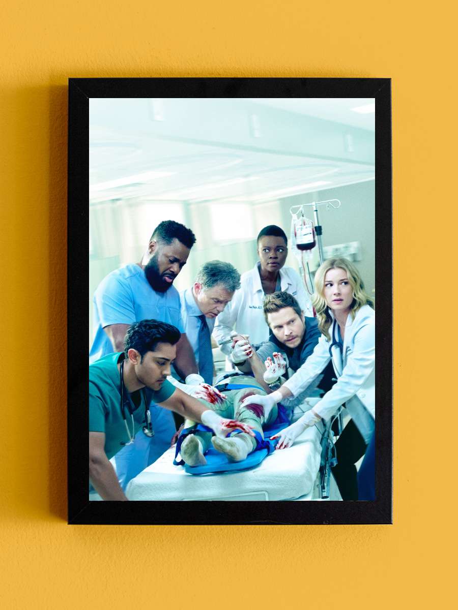 The Resident Dizi Tablo Siyah Çerçeveli Dizi Poster Duvar Tablo