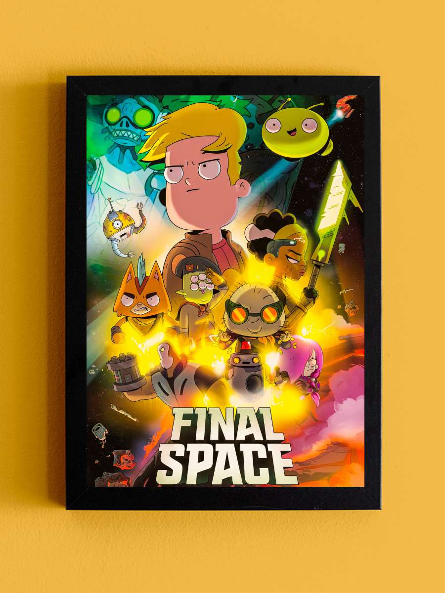 Son Uzay - Final Space Dizi Tablo Siyah Çerçeveli Dizi Poster Duvar Tablo