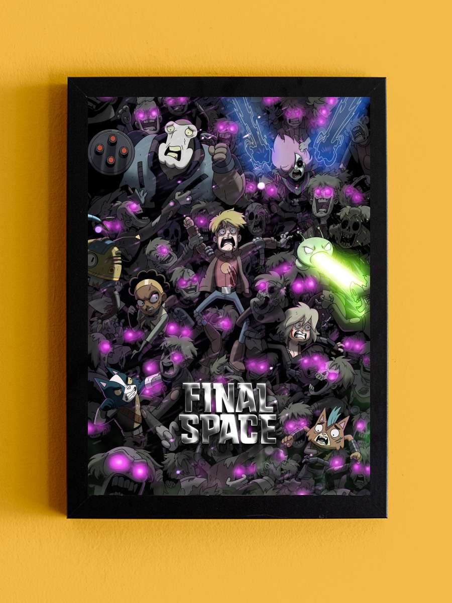 Son Uzay - Final Space Dizi Tablo Siyah Çerçeveli Dizi Poster Duvar Tablo