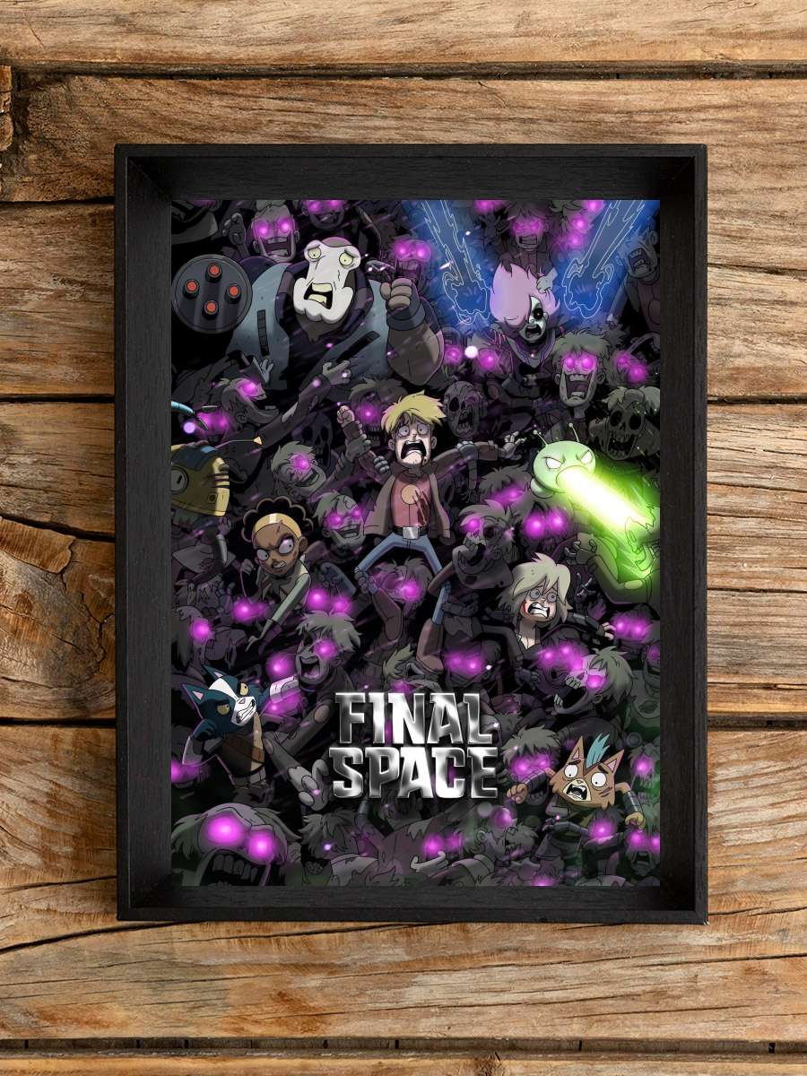 Son Uzay - Final Space Dizi Tablo Siyah Çerçeveli Dizi Poster Duvar Tablo