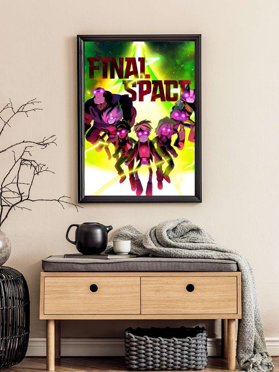 Son Uzay - Final Space Dizi Tablo Siyah Çerçeveli Dizi Poster Duvar Tablo