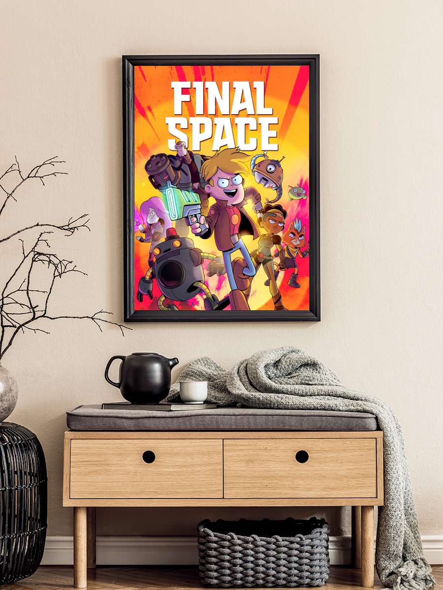 Son Uzay - Final Space Dizi Tablo Siyah Çerçeveli Dizi Poster Duvar Tablo