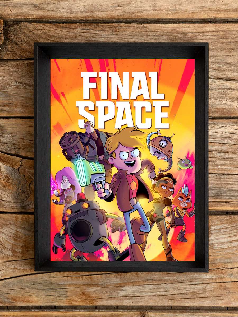 Son Uzay - Final Space Dizi Tablo Siyah Çerçeveli Dizi Poster Duvar Tablo