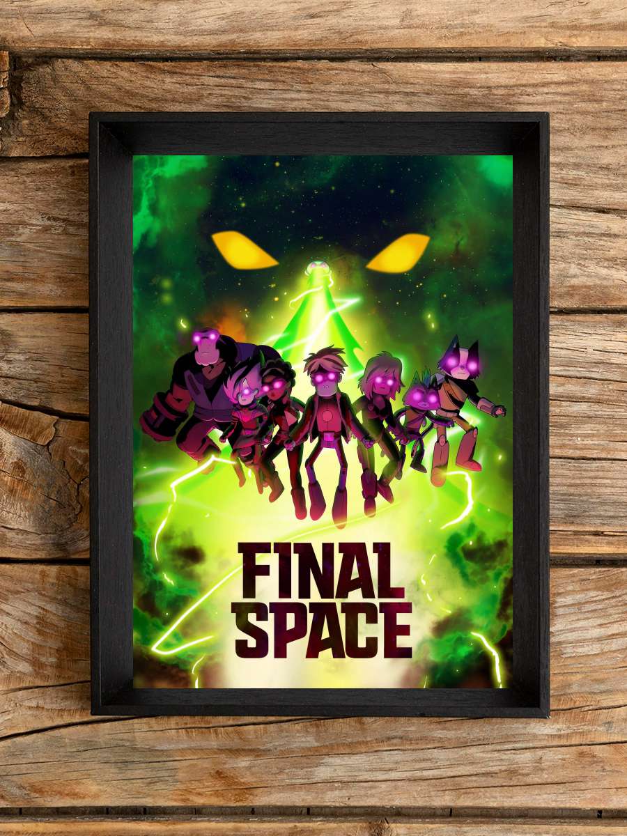 Son Uzay - Final Space Dizi Tablo Siyah Çerçeveli Dizi Poster Duvar Tablo