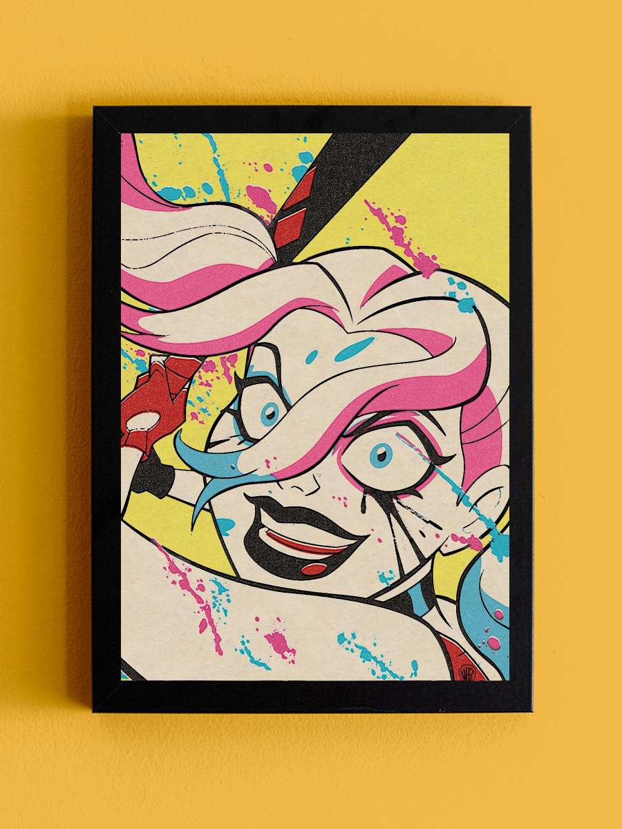 Harley Quinn Dizi Tablo Siyah Çerçeveli Dizi Poster Duvar Tablo